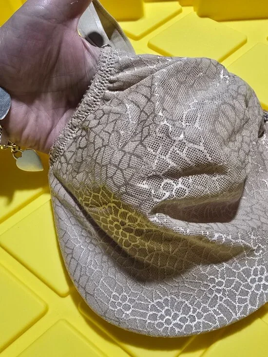 Chantelle 1891 Ultra Lace Bra 34GG 34J Nude Beige Unlined Underwire NWT NEW - Picture 16 of 16